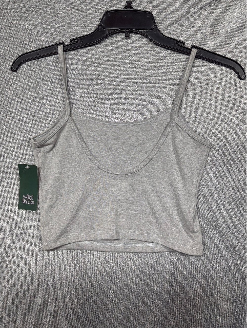 Wild Fable Women's Gray Recycled Polyester Tank Top Size S
